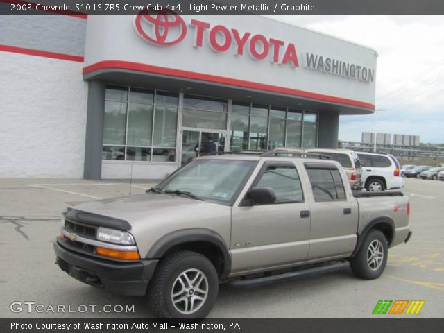 2003 Chevrolet S10 LS ZR5 Crew Cab 4x4 in Light Pewter Metallic