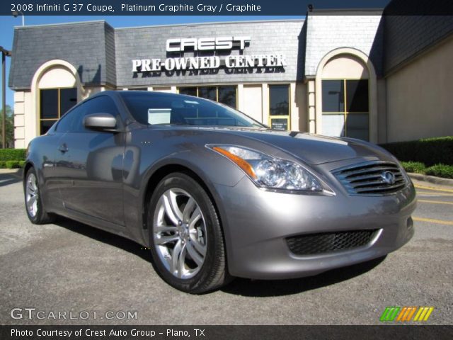 2008 Infiniti G 37 Coupe in Platinum Graphite Gray