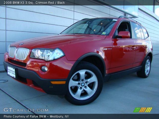 2008 BMW X3 3.0si in Crimson Red