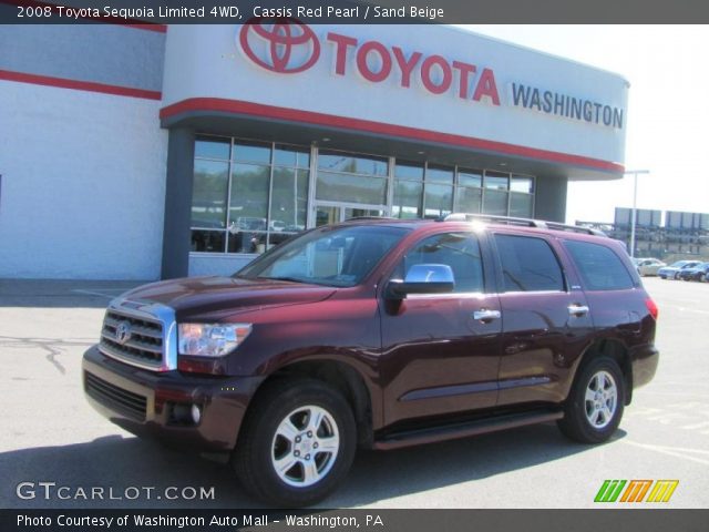 2008 Toyota Sequoia Limited 4WD in Cassis Red Pearl