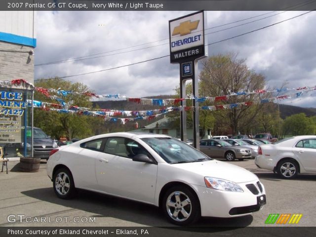 2007 Pontiac G6 GT Coupe in Ivory White