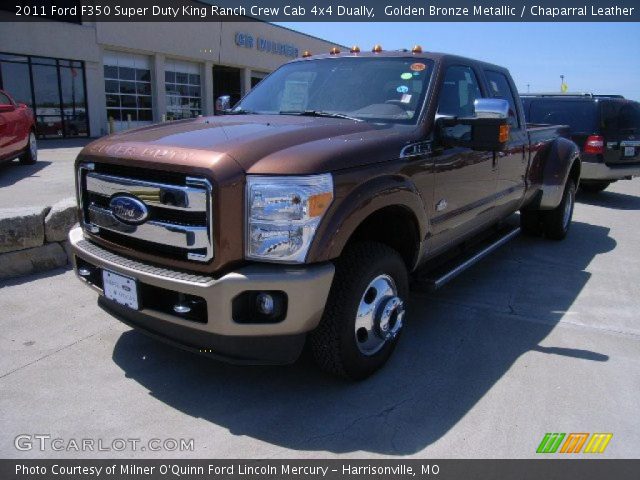 2011 Ford F350 Super Duty King Ranch Crew Cab 4x4 Dually in Golden Bronze Metallic