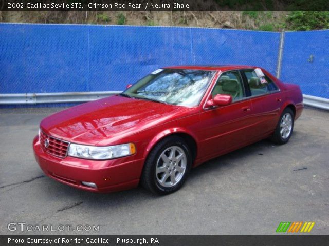 2002 Cadillac Seville STS in Crimson Red Pearl