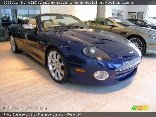 2003 Aston Martin DB7 Vantage Jubilee Volante in Jubilee Metallic Blue
