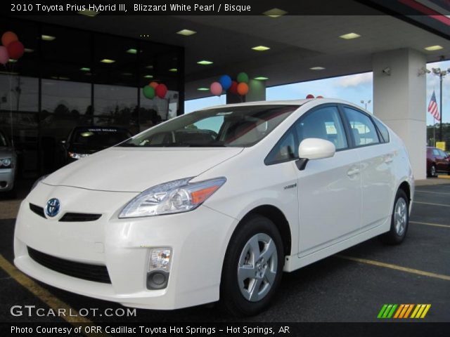2010 Toyota Prius Hybrid III in Blizzard White Pearl