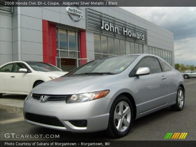 2008 Honda Civic EX-L Coupe in Alabaster Silver Metallic