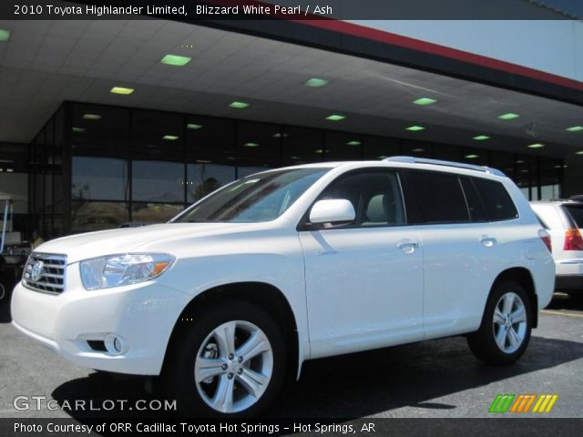 2010 Toyota Highlander Limited in Blizzard White Pearl