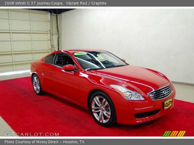 2008 Infiniti G 37 Journey Coupe in Vibrant Red