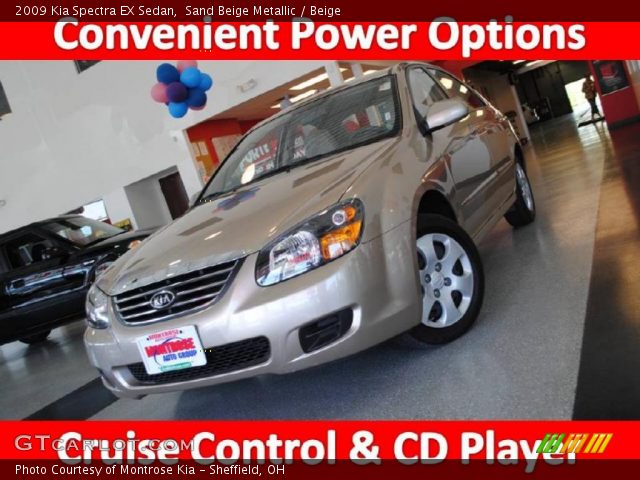 2009 Kia Spectra EX Sedan in Sand Beige Metallic