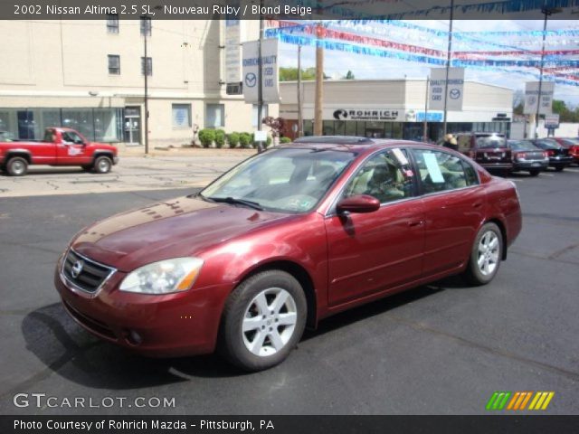 2002 Nissan Altima 2.5 SL in Nouveau Ruby