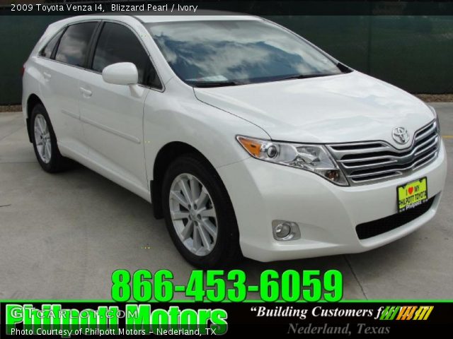 2009 Toyota Venza I4 in Blizzard Pearl