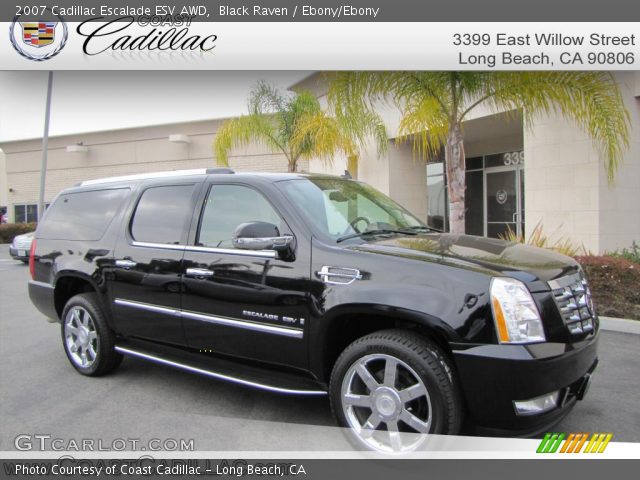 2007 Cadillac Escalade ESV AWD in Black Raven