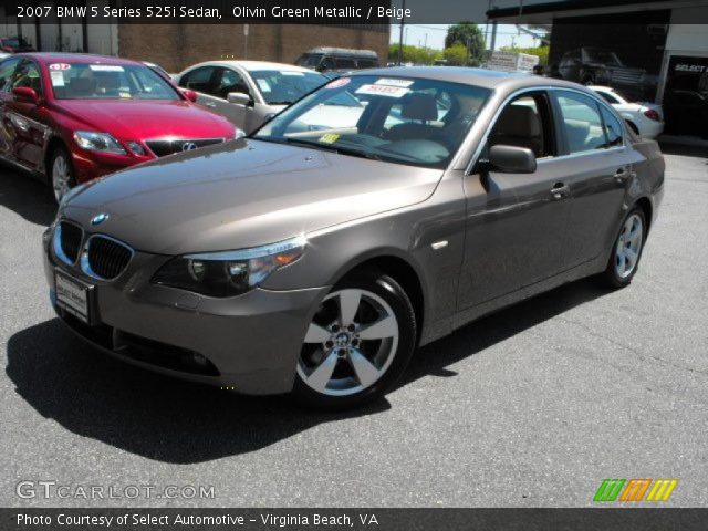 2007 BMW 5 Series 525i Sedan in Olivin Green Metallic