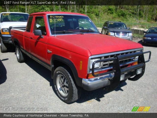 1987 Ford Ranger XLT SuperCab 4x4 in Red