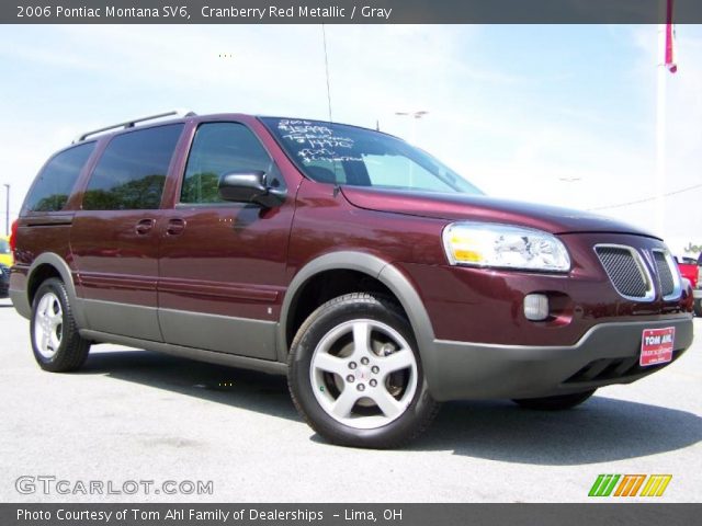 2006 Pontiac Montana SV6 in Cranberry Red Metallic
