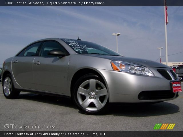 2008 Pontiac G6 Sedan in Liquid Silver Metallic