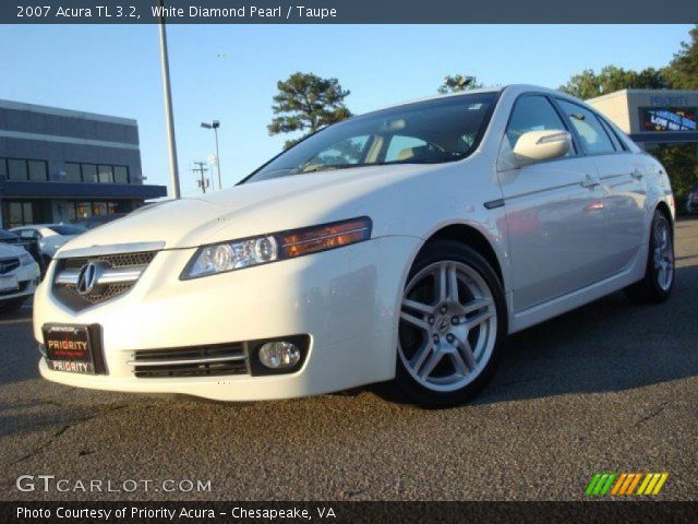 2007 Acura TL 3.2 in White Diamond Pearl