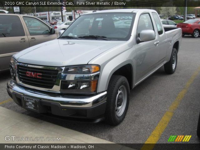 2010 GMC Canyon SLE Extended Cab in Pure Silver Metallic