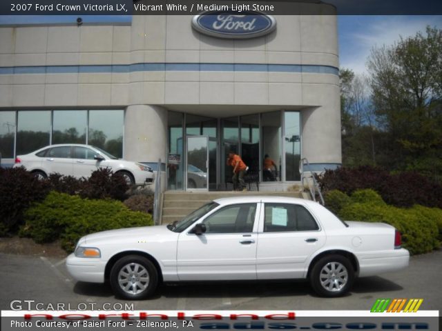 2007 Ford Crown Victoria LX in Vibrant White