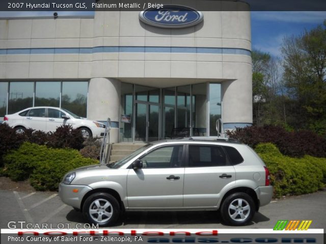 2007 Hyundai Tucson GLS in Platinum Metallic