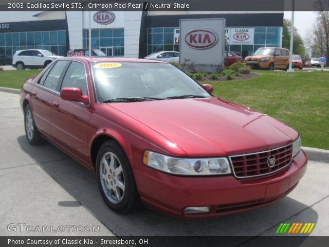 2003 Cadillac Seville STS in Crimson Red Pearl