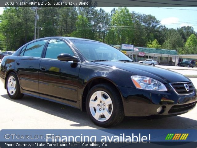2003 Nissan Altima 2.5 S in Super Black
