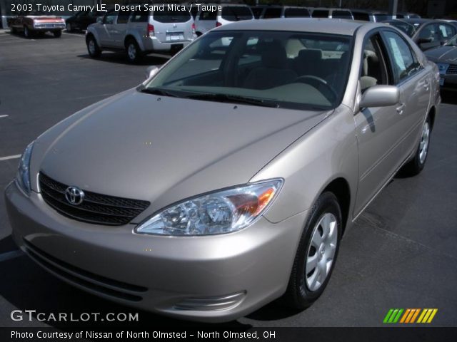 2003 Toyota Camry LE in Desert Sand Mica