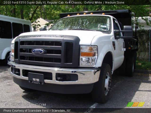 2010 Ford F350 Super Duty XL Regular Cab 4x4 Chassis in Oxford White