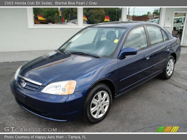 2003 Honda Civic EX Sedan in Eternal Blue Pearl