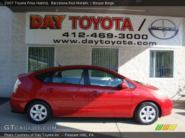 2007 Toyota Prius Hybrid in Barcelona Red Metallic