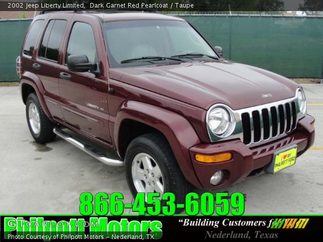 2002 Jeep Liberty Limited in Dark Garnet Red Pearlcoat