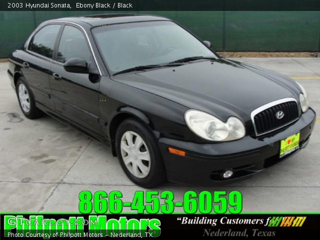 2003 Hyundai Sonata  in Ebony Black