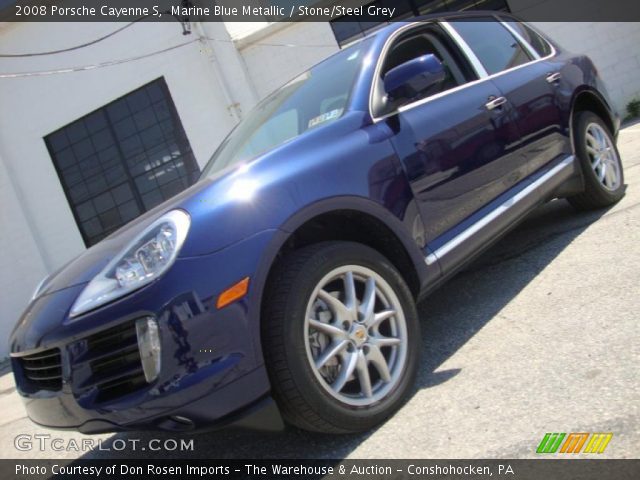 2008 Porsche Cayenne S in Marine Blue Metallic