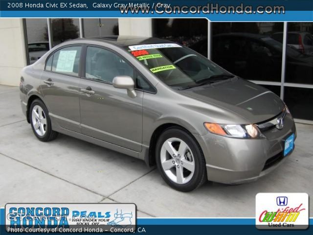 2008 Honda Civic EX Sedan in Galaxy Gray Metallic