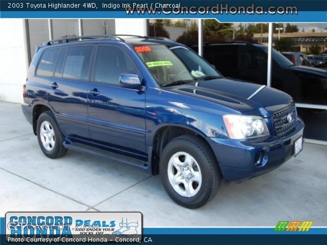 2003 Toyota Highlander 4WD in Indigo Ink Pearl