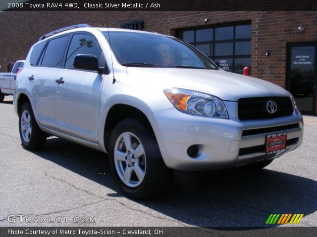 2008 Toyota RAV4 4WD in Classic Silver Metallic