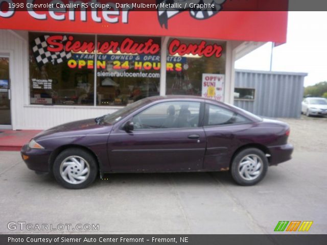 1998 Chevrolet Cavalier RS Coupe in Dark Mulberry Metallic