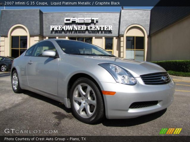 2007 Infiniti G 35 Coupe in Liquid Platinum Metallic