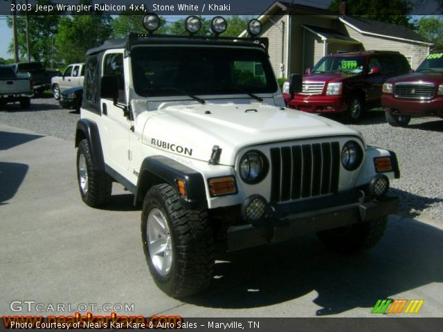2003 Jeep Wrangler Rubicon 4x4 in Stone White