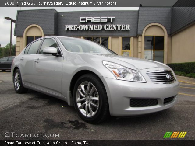 2008 Infiniti G 35 Journey Sedan in Liquid Platinum Silver