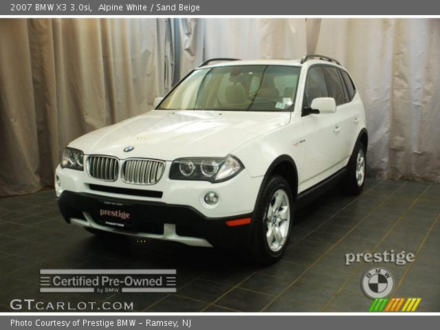 2007 BMW X3 3.0si in Alpine White