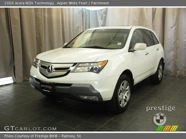 2009 Acura MDX Technology in Aspen White Pearl