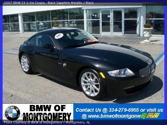 2007 BMW Z4 3.0si Coupe in Black Sapphire Metallic