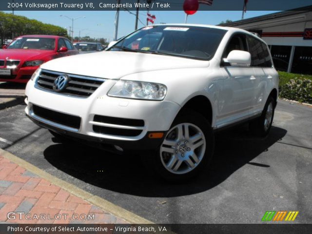 2004 Volkswagen Touareg V8 in Campanella White