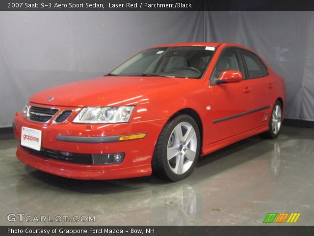 2007 Saab 9-3 Aero Sport Sedan in Laser Red