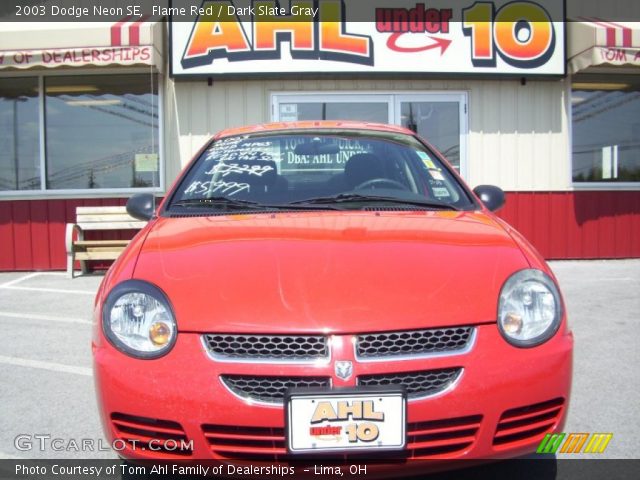 2003 Dodge Neon SE in Flame Red