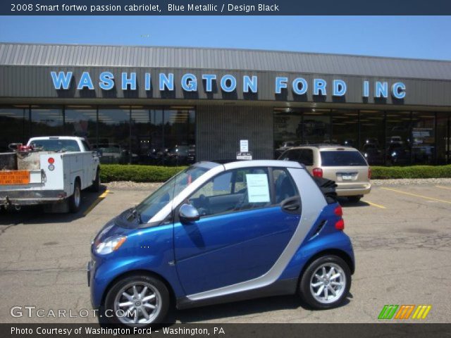 2008 Smart fortwo passion cabriolet in Blue Metallic