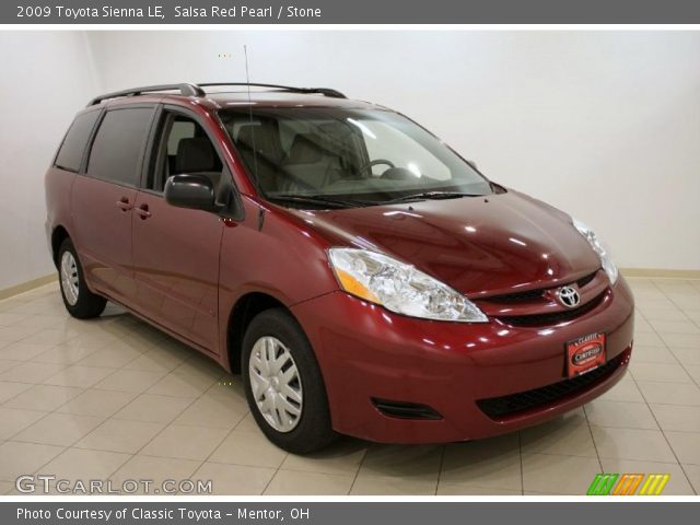 2009 Toyota Sienna LE in Salsa Red Pearl