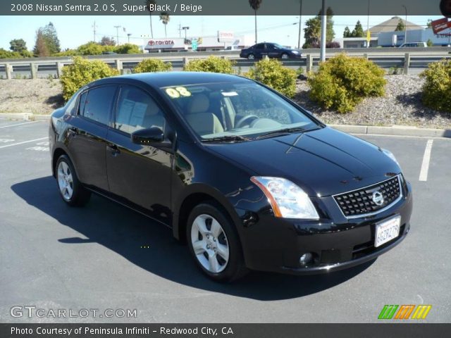 2008 Nissan Sentra 2.0 S in Super Black