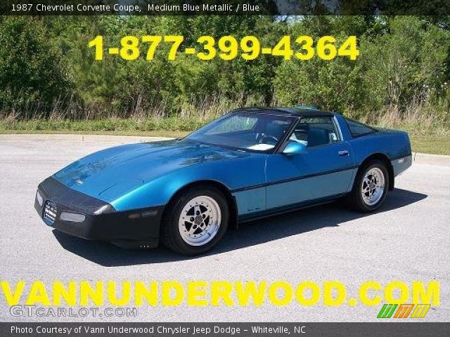 1987 Chevrolet Corvette Coupe in Medium Blue Metallic